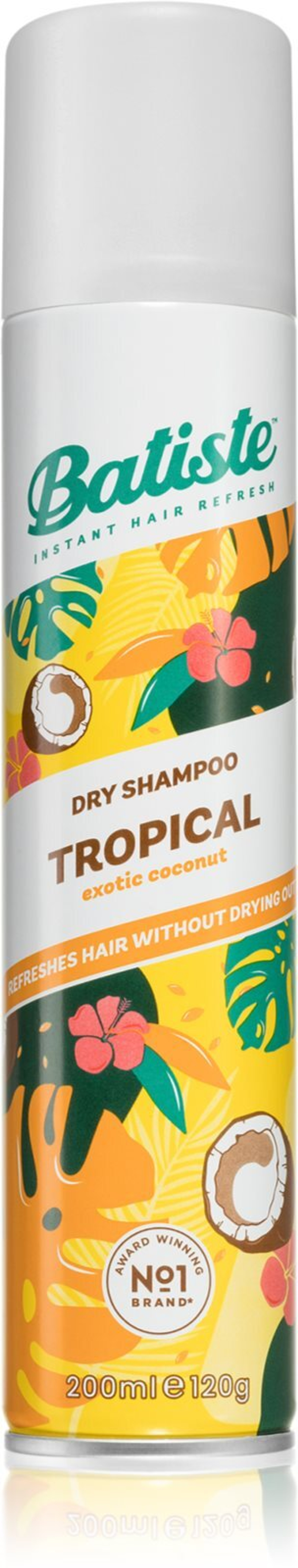 Batiste Coconut & Exotic Tropical - сухой шампунь, придающий объем и блеск /   200  ml  / GTIN 5010724527511