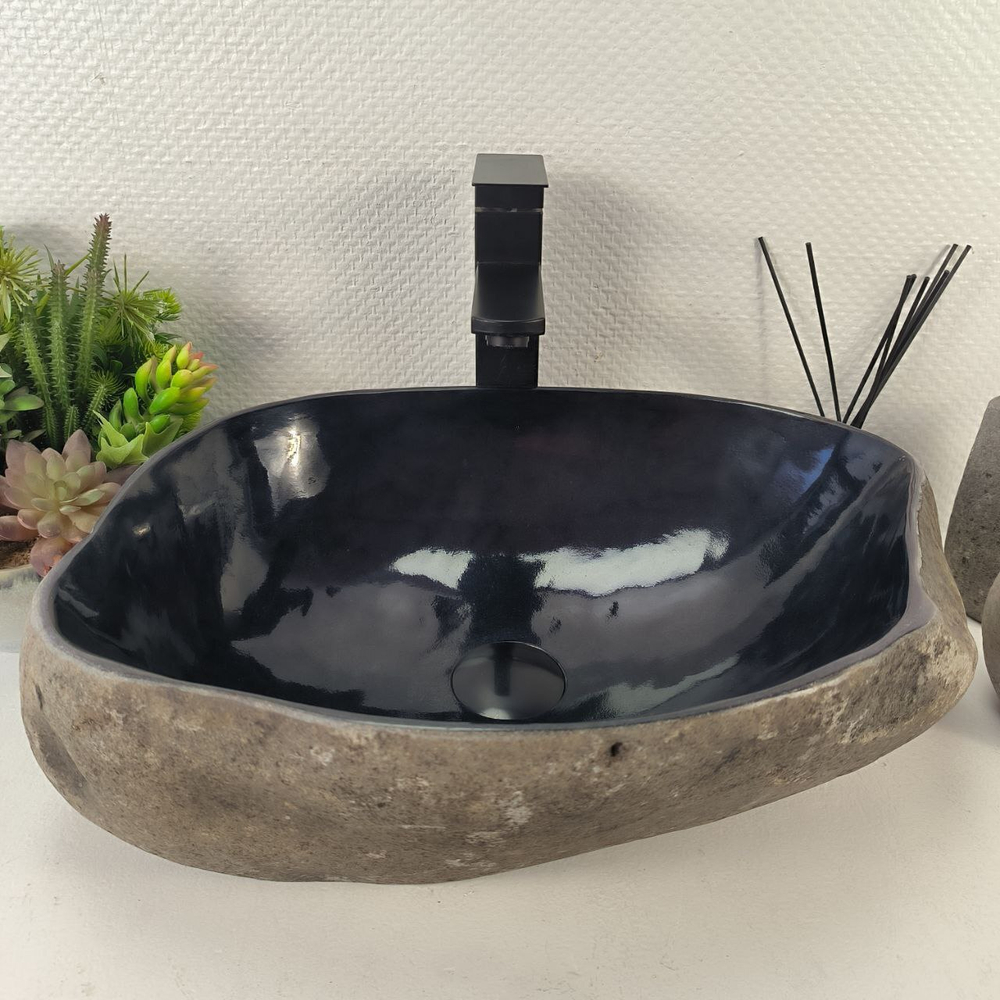 Раковина из речного камня RS-65431 45*34*15 0856