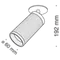 Потолочный светильник Technical C037CL-01W