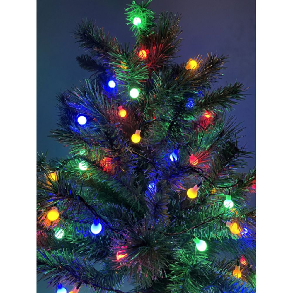 ENIN - 15BM ЭРА Гирлянда LED Нить Шарики d15мм, 5 м мультиколор, 220V | Гирлянды