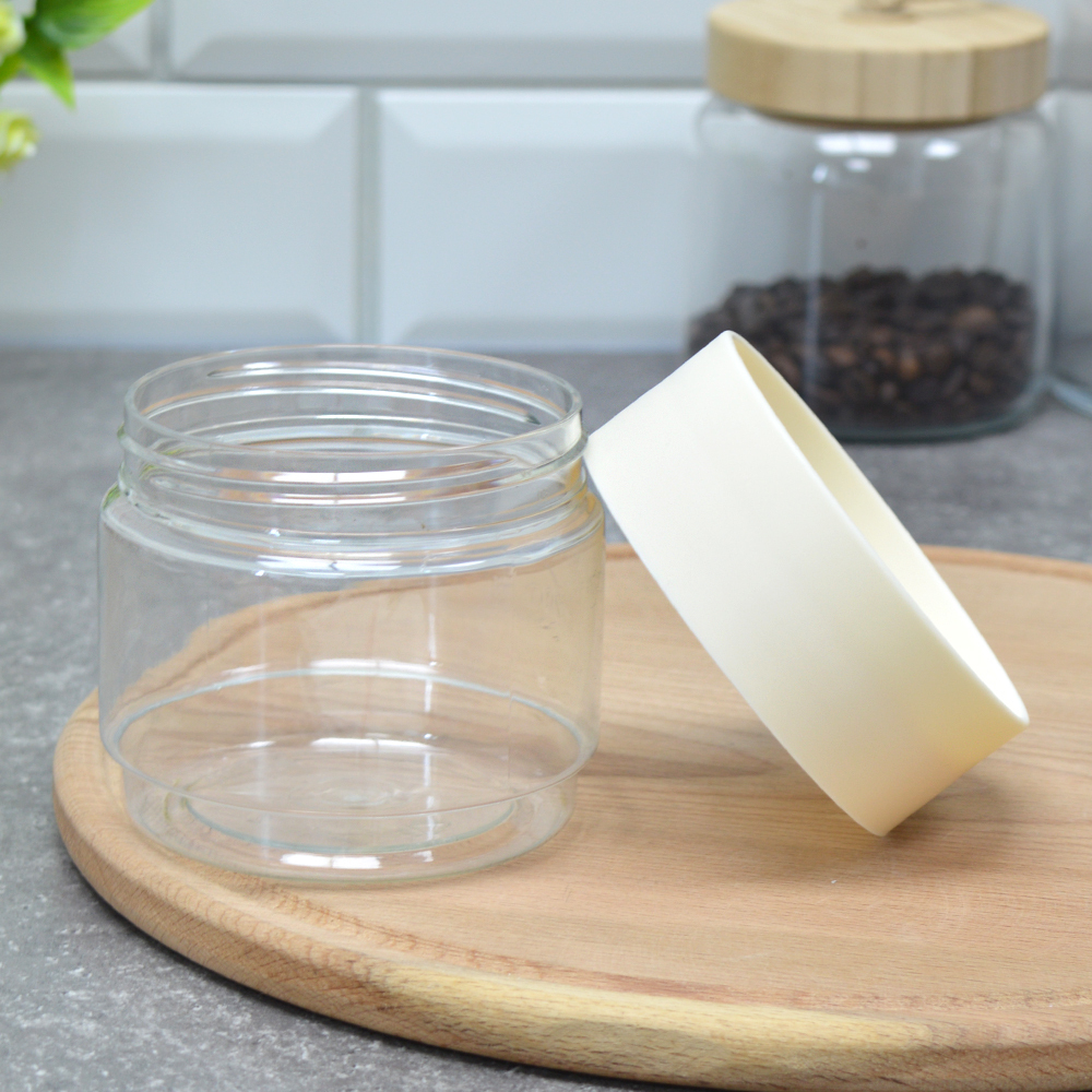 Емкость для сыпучих продуктов 0,5л "Asti" (светло-бежевый)