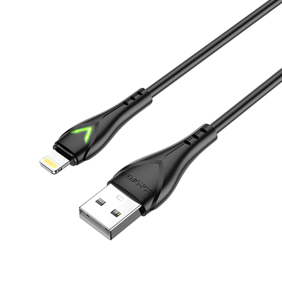 Кабель Borofone BX65 USB-Lightning 2.4А 1м TPE Black