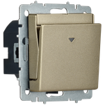 BRITE Выключатель карточный 30А ВС10-1-8-БрШ шампань IEK
