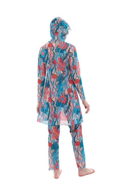 Буркини с капюшоном "Морские единороги"