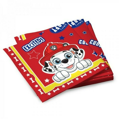 Салфетки бумажные 33*33см Щенячий патруль-2, 3 сл., 20л