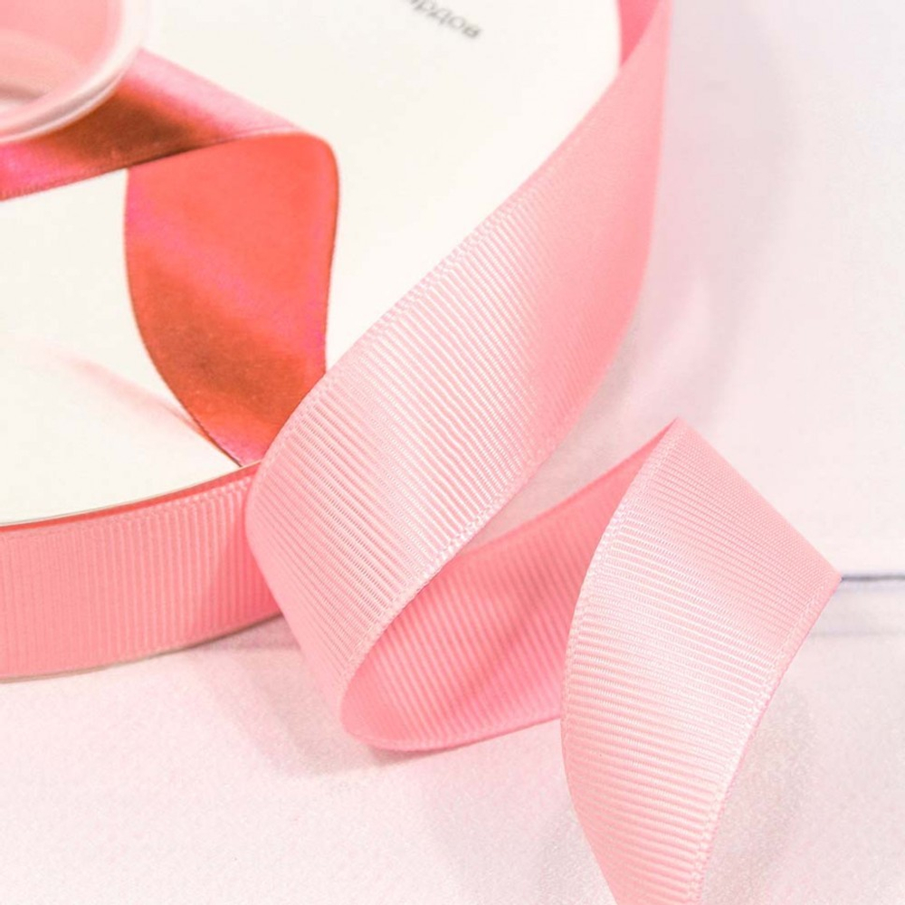 Лента Репсовая 2,5см х 110м (Розовый)