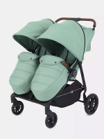 Детская прогулочная коляска для двойни Rant Twinny Wild green