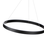 359450 OVER NT24 296 черный Светильник подвесной диммир. со сменой цв.темпер. (пульт ДУ/прилож. Smart Life) IP20 LED 50/12W 85-265V 3000-6000К SOTTO