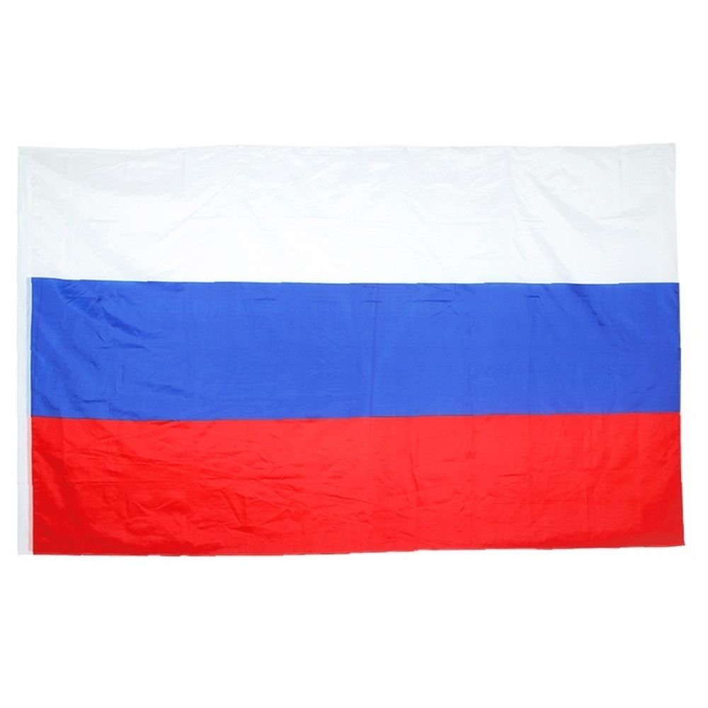 Флаг, &quot;Россия&quot;, без древка, 90*145 см, 1 шт.