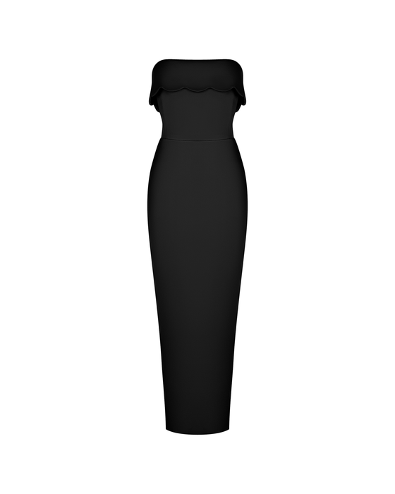 Платье миди корсетное из сатина