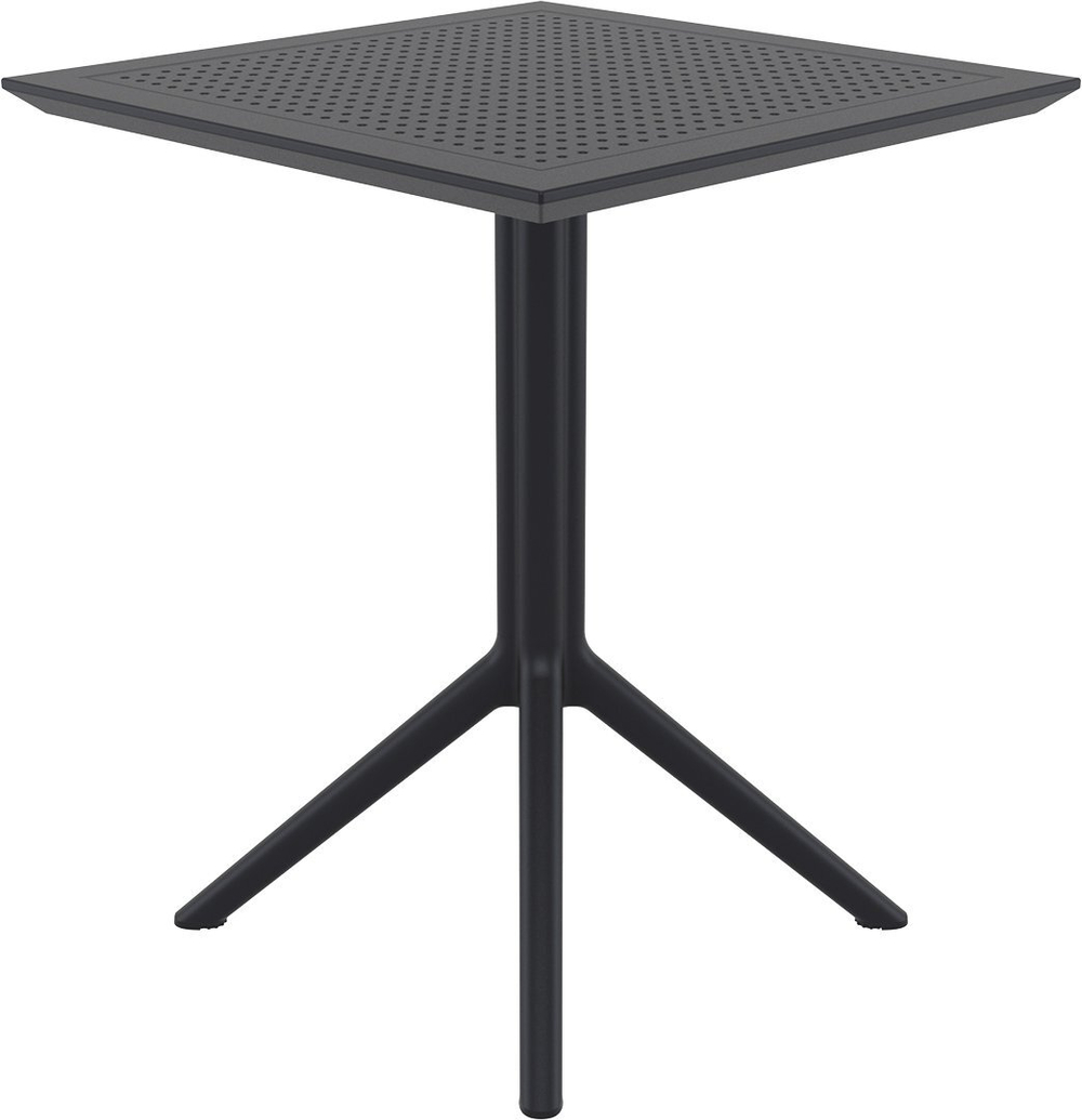Стол пластиковый складной Siesta Contract Sky Folding Table 60, черный