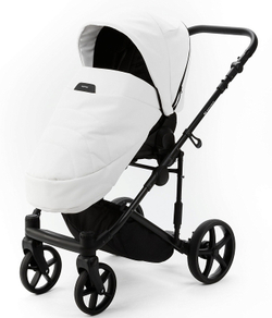 Детская коляска Adamex Zico Deluxe New 2 в 1 ZN-SA01 (БЕЛАЯ КОЖА)