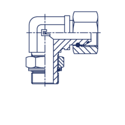 Соединение FRN90 BSP 3/8 - BSP 3/8