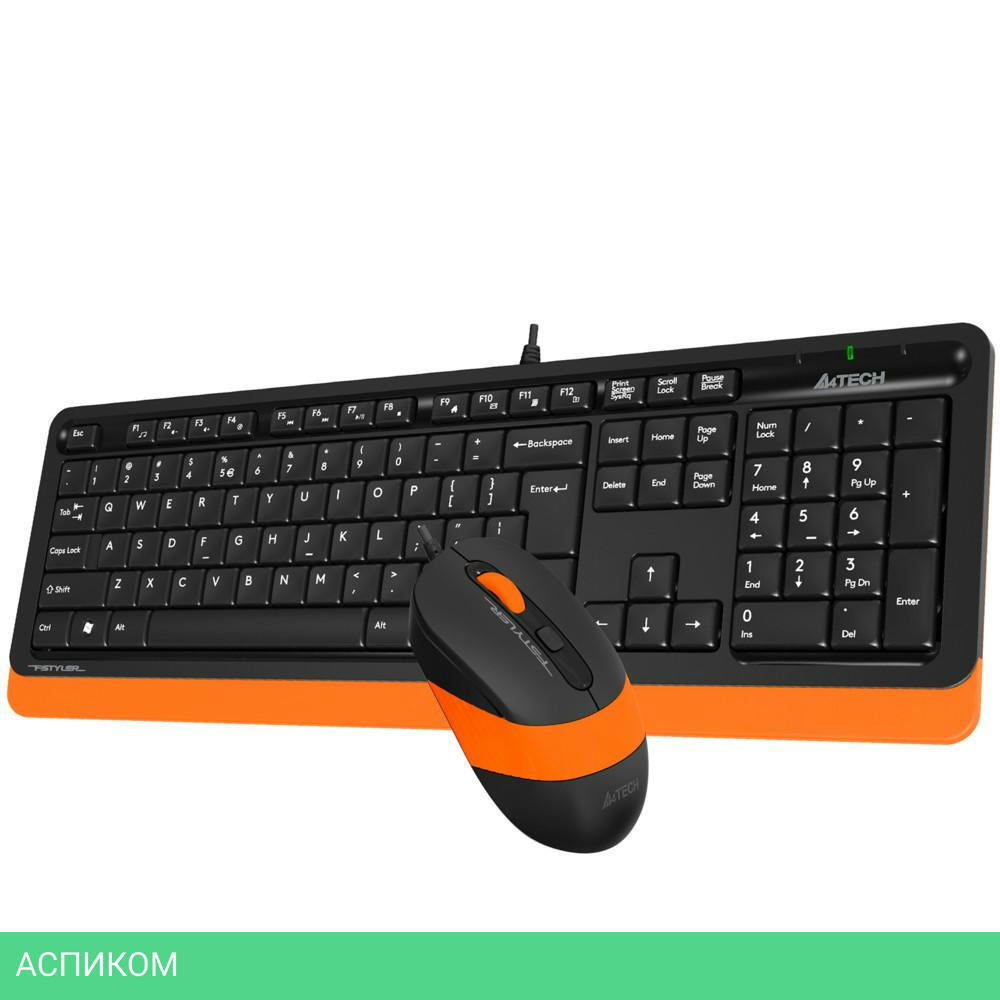 Набор периферии A4Tech Fstyler FG1010 Orange черный/оранжевый