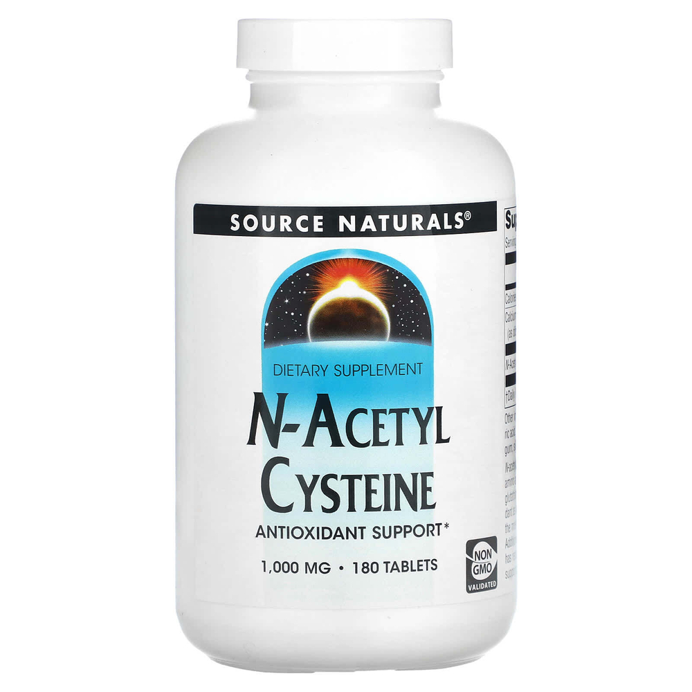 Source Naturals, N-ацетилцистеин, 180 таблеток