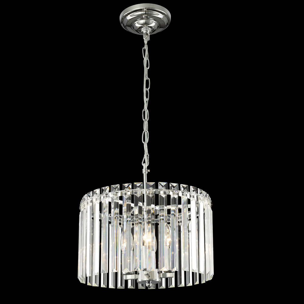 Citilux Джейн CL306141 Хрустальная подвесная люстра Хром