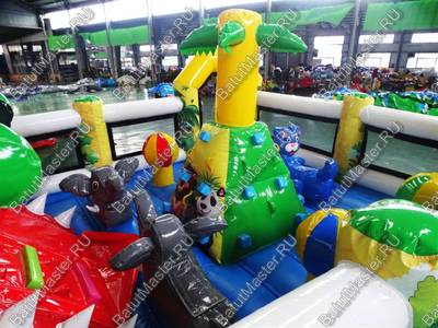 Надувной батут-горка "Сказочная поляна" 9*5*3,1 м