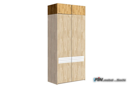 арт. 5068 ДУБ Антресоль Дополнительная секция для шкафа 2-х дв. "Wallstreet"  1146х 380х 580