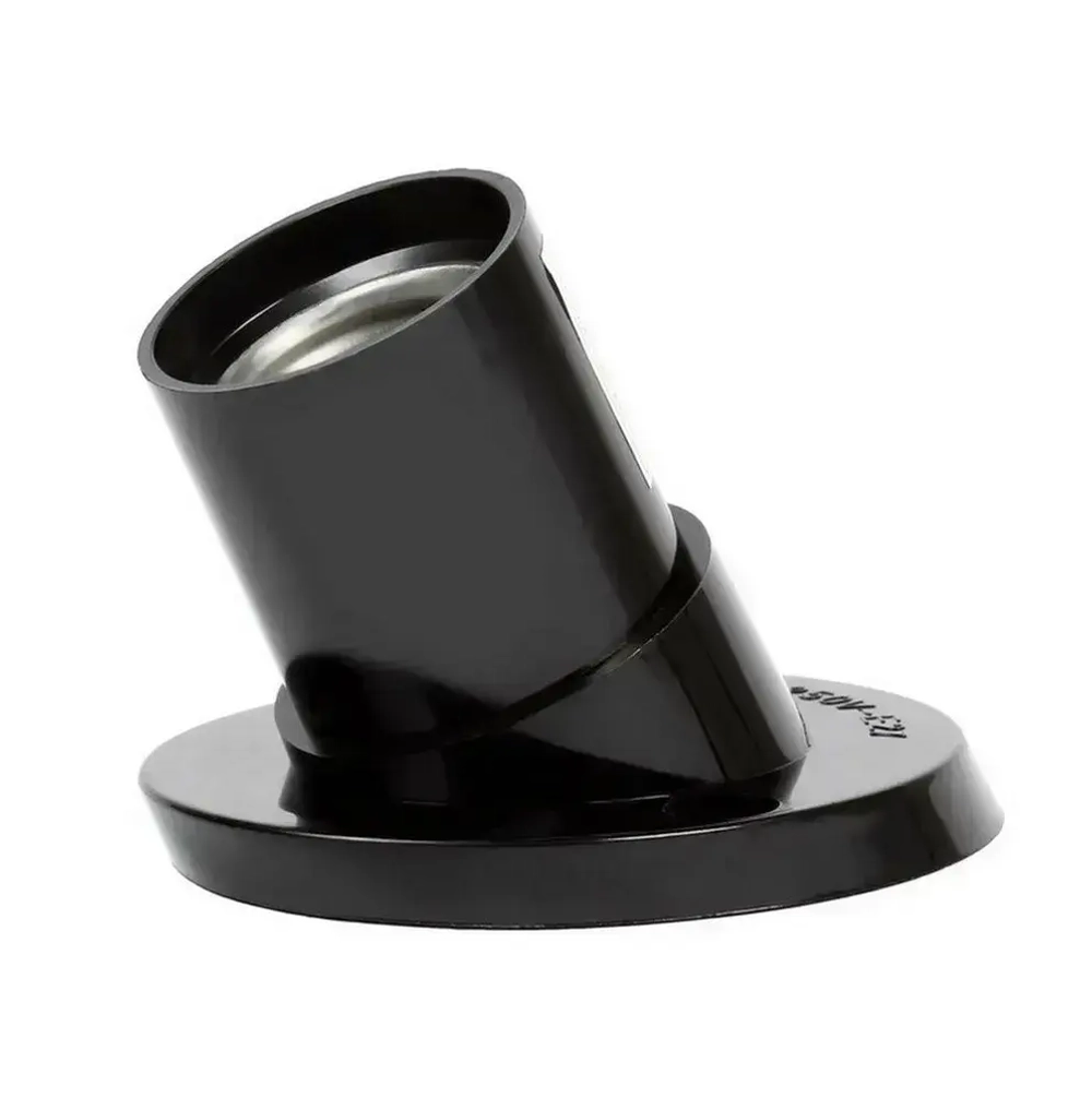 Патрон карболитовый Smartbuy настенный, Е27, черный, наклонный