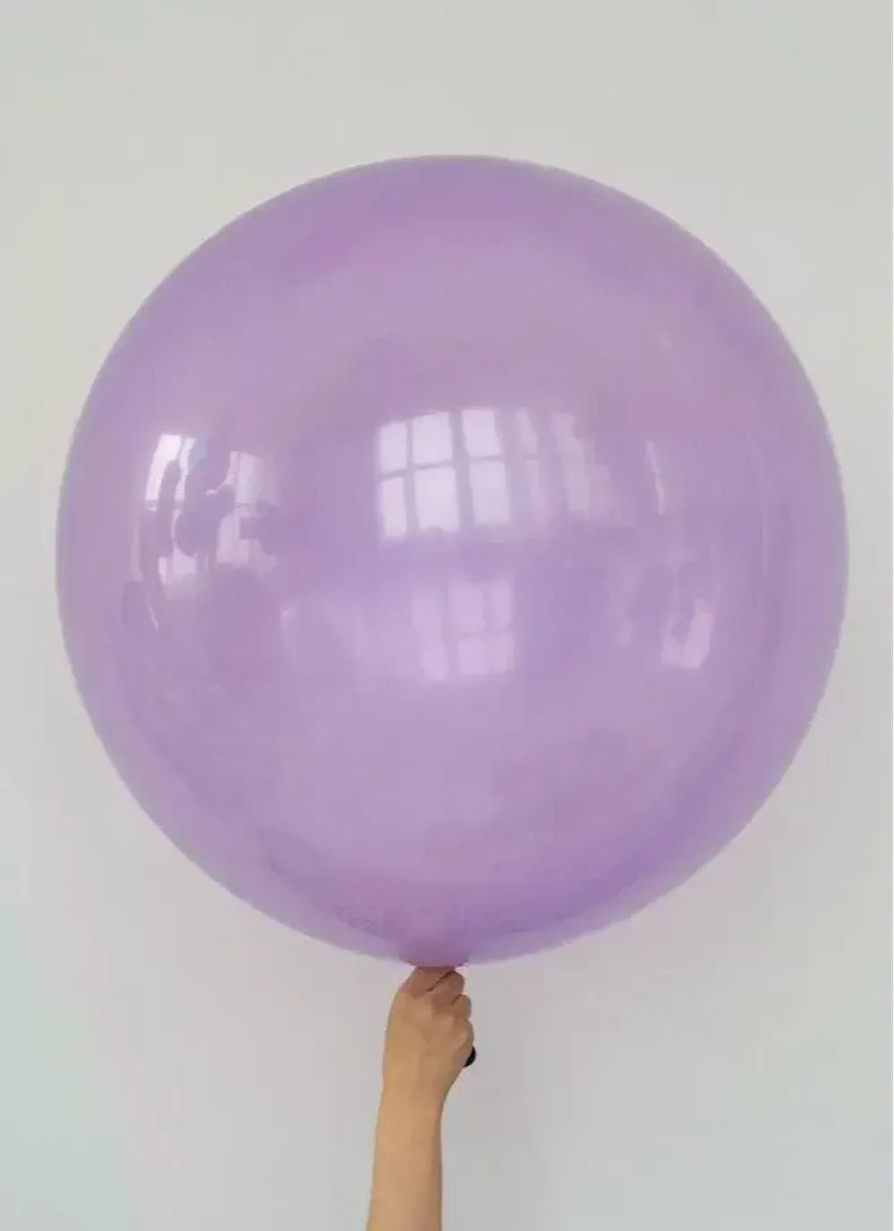S шар гигант 24"/60 см кристалл прозрачный фиолетовый (БГ-90) 