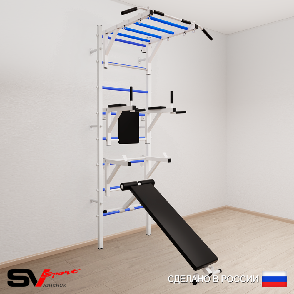 Шведская стенка Sv Sport 526 (Турник рукоход/Брусья/Стойка/Скамья)