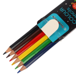 Карандаши цветные шестигранные "Космонавт", 6 штук