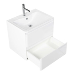 Тумба подвесная с раковиной BelBagno ALBANO-700-2C-SO-BL Bianco Lucido, раковина BB700/455-LV-MR-ALR