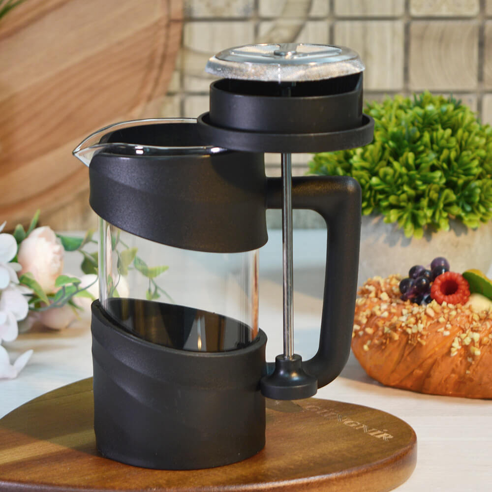 Френч-пресс 0,35л "La Caffetteria" в пластиковом корпусе, цвет черный