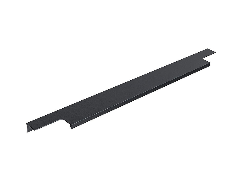 Ручка торцевая мебельная Т-2 Матовый черный Алюминий анодированный