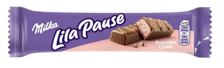 Шоколад Milka Lila Pause с клубничной начинкой