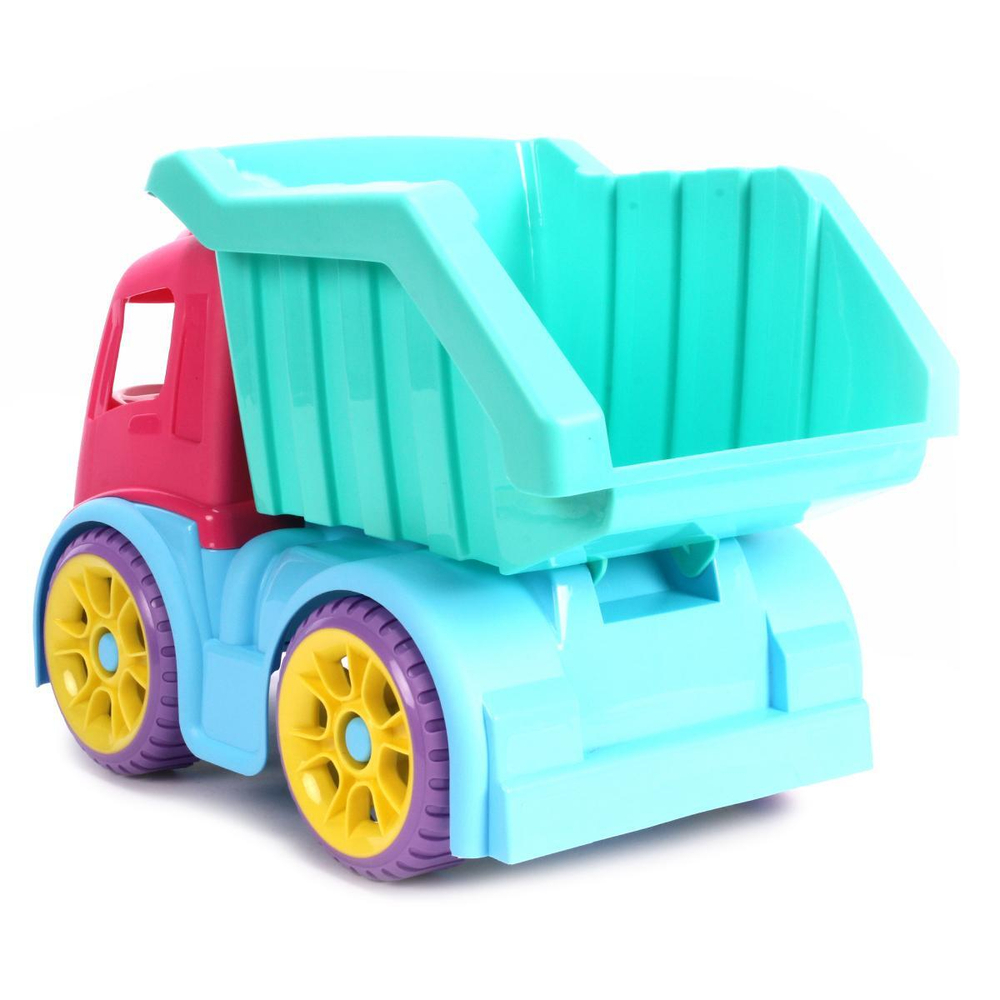 Грузовик большой Шкода с конструктором "Мега" (28 дет.) (Нордпласт)