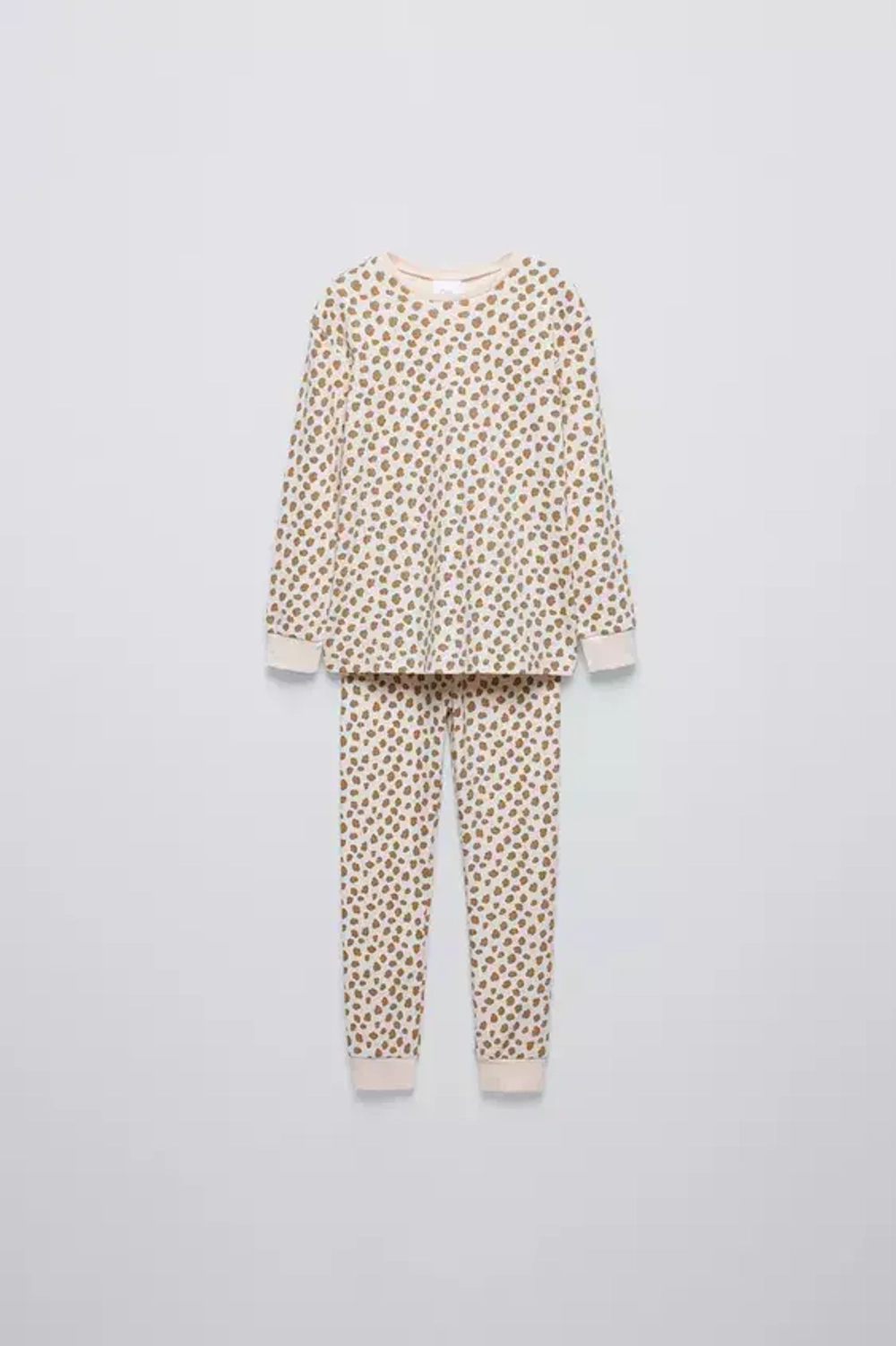 ZARA ПИЖАМА С АНИМАЛИСТИЧЕСКИМ ПРИНТОМ, РЫЖЕВАТО-КОРИЧНЕВЫЙ