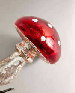 ZARA HOME НОВОГОДНЕЕ УКРАШЕНИЕ НА ЗАЖИМЕ «ГРИБ», КРАСНЫЙ