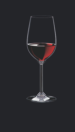 Набор бокалов для красного вина 2 шт 380 мл Riedel Wine Zinfandel Австрия на черном фоне