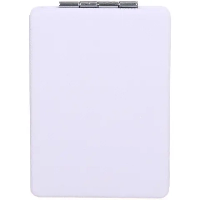 Зеркало косметическое двойное «ФРАТЕЛЛИ», прямоугольник, цвет белый, 9*6см (пакет с подвесом)