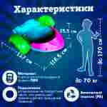 Механическая бамперная лодка "Катамаран" 127*117*26 см, цвет голубой с розовым