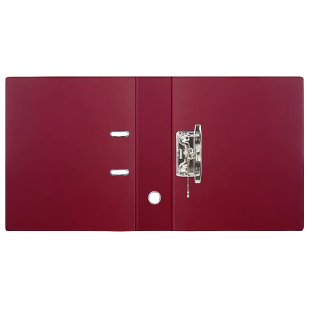 Регистратор 70мм BRAUBERG двухсторонний ПВХ, см. инф. окно, бордовый