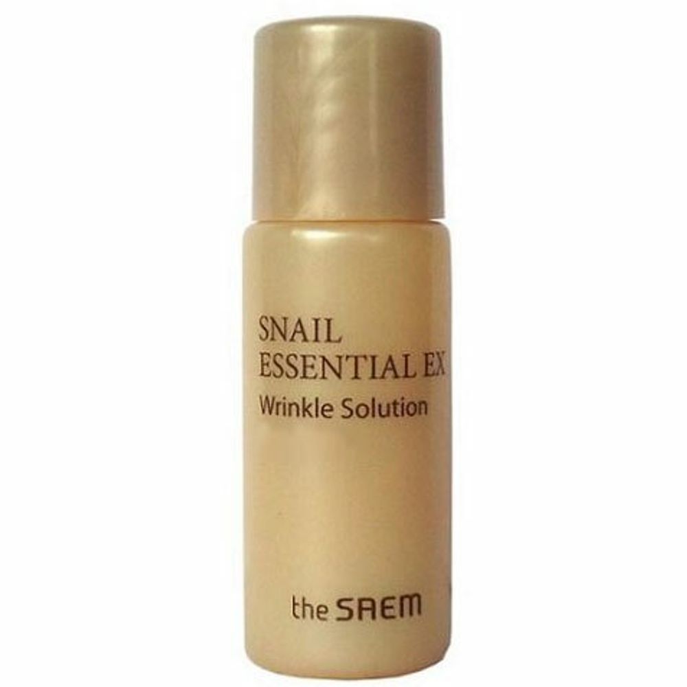 Тонер с улиткой антивозрастной мини THE SAEM SNAIL ESSENTIAL EX WRINKLE SOLUTION TONER 5 мл