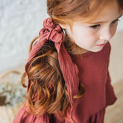 Muslin bow - Marsala