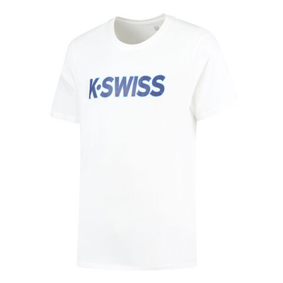 Мужское теннисное поло K-Swiss Essentials Tee T-Shirt Men - White