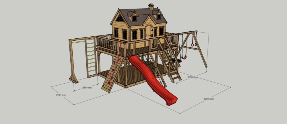 Детский деревянный домик Камилла