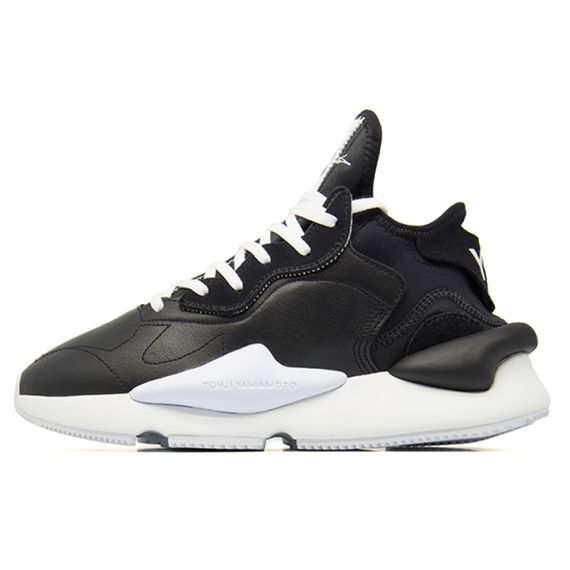 Adidas Y-3 Kaiwa Black White Black Heel