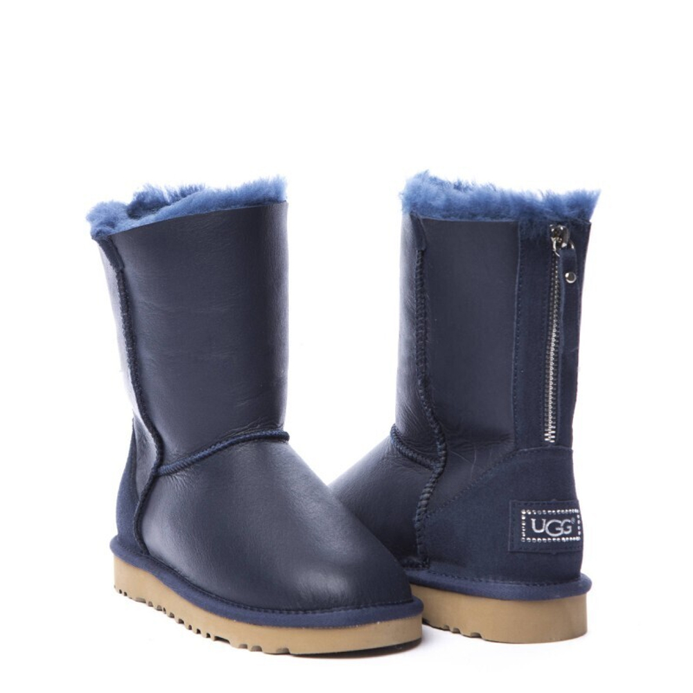 Угги Short Zip Metallic Navy