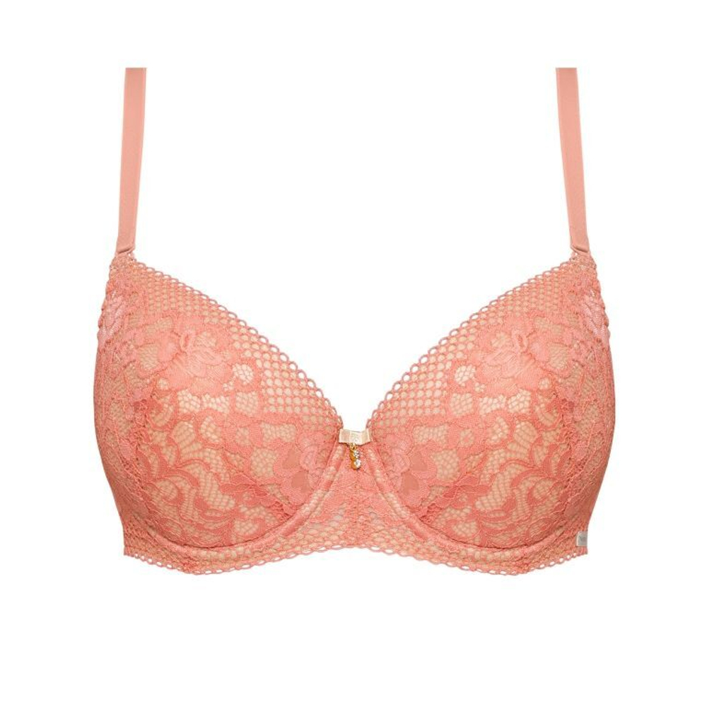 Бюстгальтер Greta с чашками на тонком поролоне (Размер: 80F) (Цвет: коралловый)