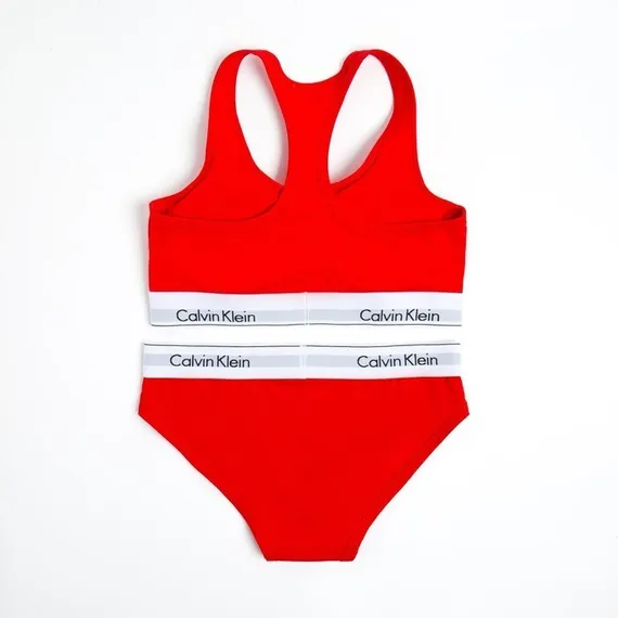 Комплект женский (топ/трусы), цвет красный МИКС, размер 44-46