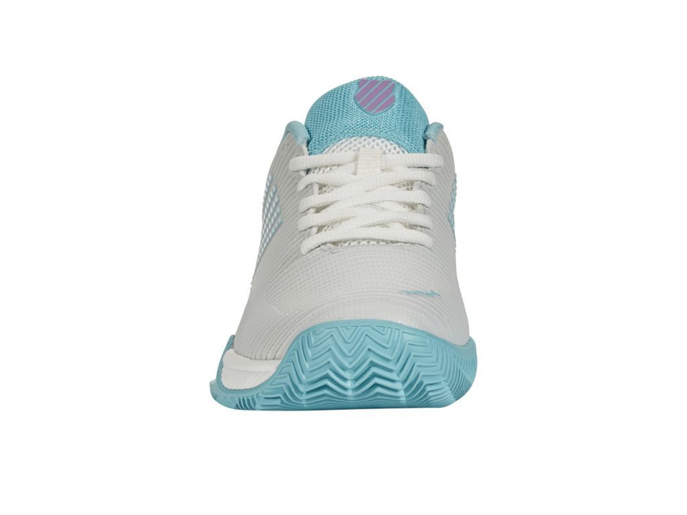 Женские Кроссовки теннисные K-Swiss Hypercourt Express 2 HB - brilliant white/angel blue/sheer lilac