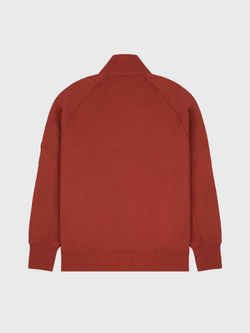 Свитшот на молнии C.P. Company Diagonal Raised Half Zip Brown