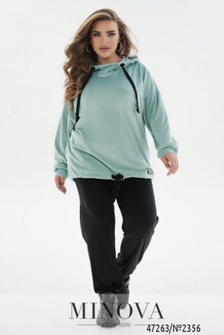 Костюм 2356-мята-черный Minova Фото 2