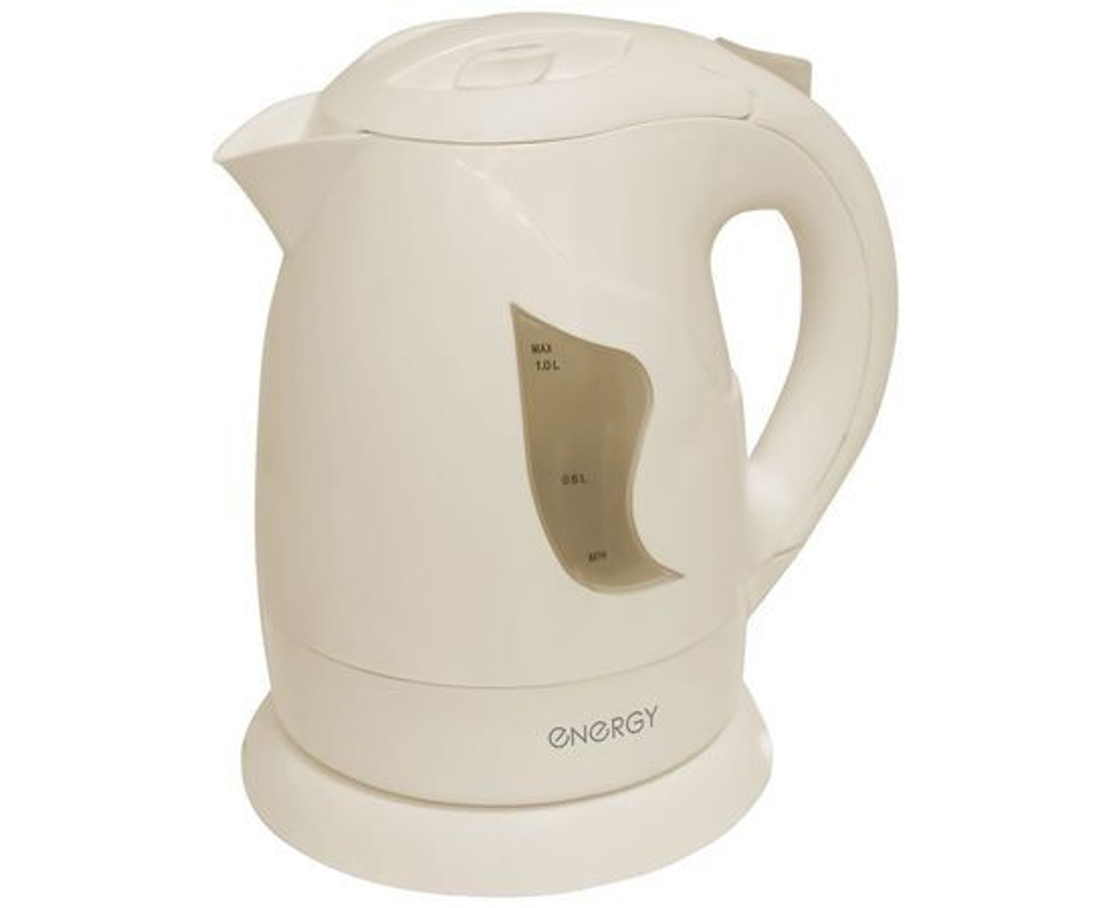 Чайник электр. Energy E-209 Бежевый (диск, 1л) 0,9кВт, термопластик