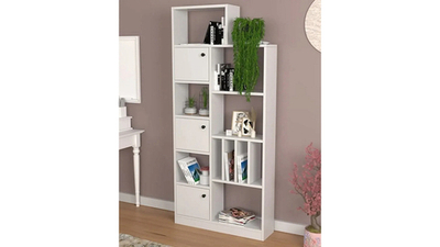 Стеллаж Билли Айден Белый Фасадный 0101 75*20*170 см, Белый   Фиеста